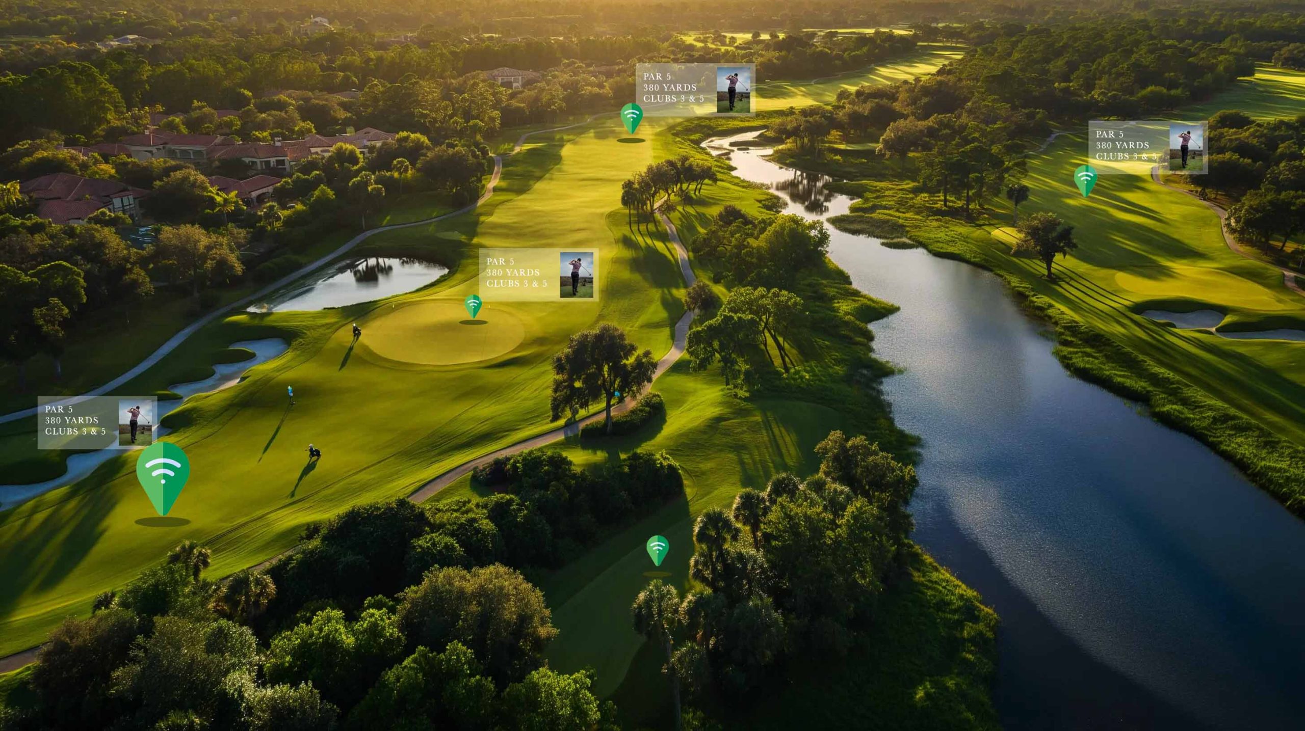 golf drone photography and 360 vr